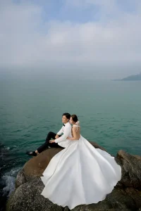 004 SON TRA ROCKY COAST  ELEGANT MINIMAL WEDDING
