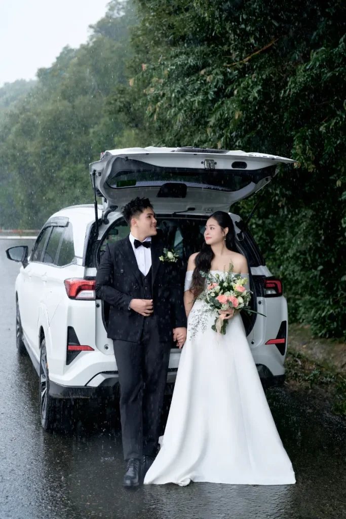 002 Misty Mountain Road  Romantic Rain Wedding